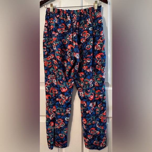 ELEVENSES Anthropologie Sz 2 “Coral Floral” Beautiful Blue Lined Pull-On Silky - Picture 9 of 13